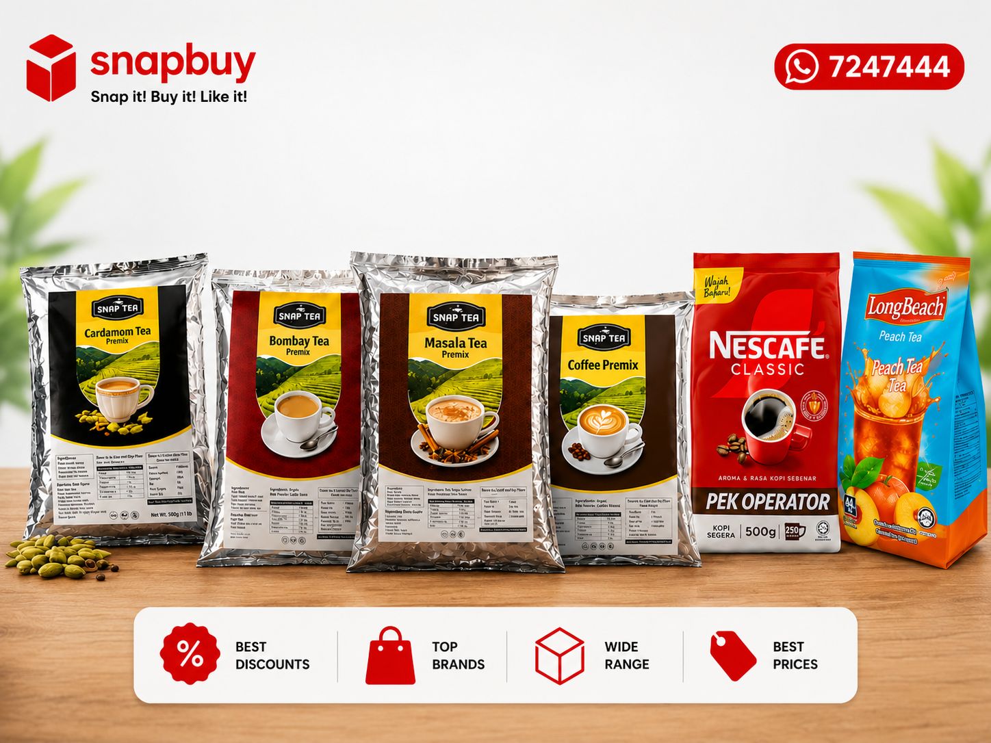 ☕ Premium Tea & Coffee Collection 🌿 Discover your favorite flavors with Snapbuy!