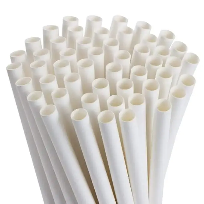 Paper Straw 12x216mm Sharp end (100pc/pkt)