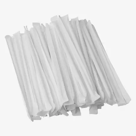 Paper Straw 8x216mm Sharp end (100 pc/pkt)Wrapped